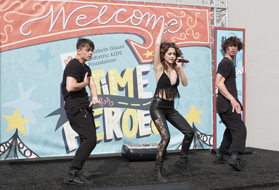 Laura Marano performs at 27th A Time for Heroes Family Festival in support of the Elizabeth Glaser Pediatric AIDS Foundation 