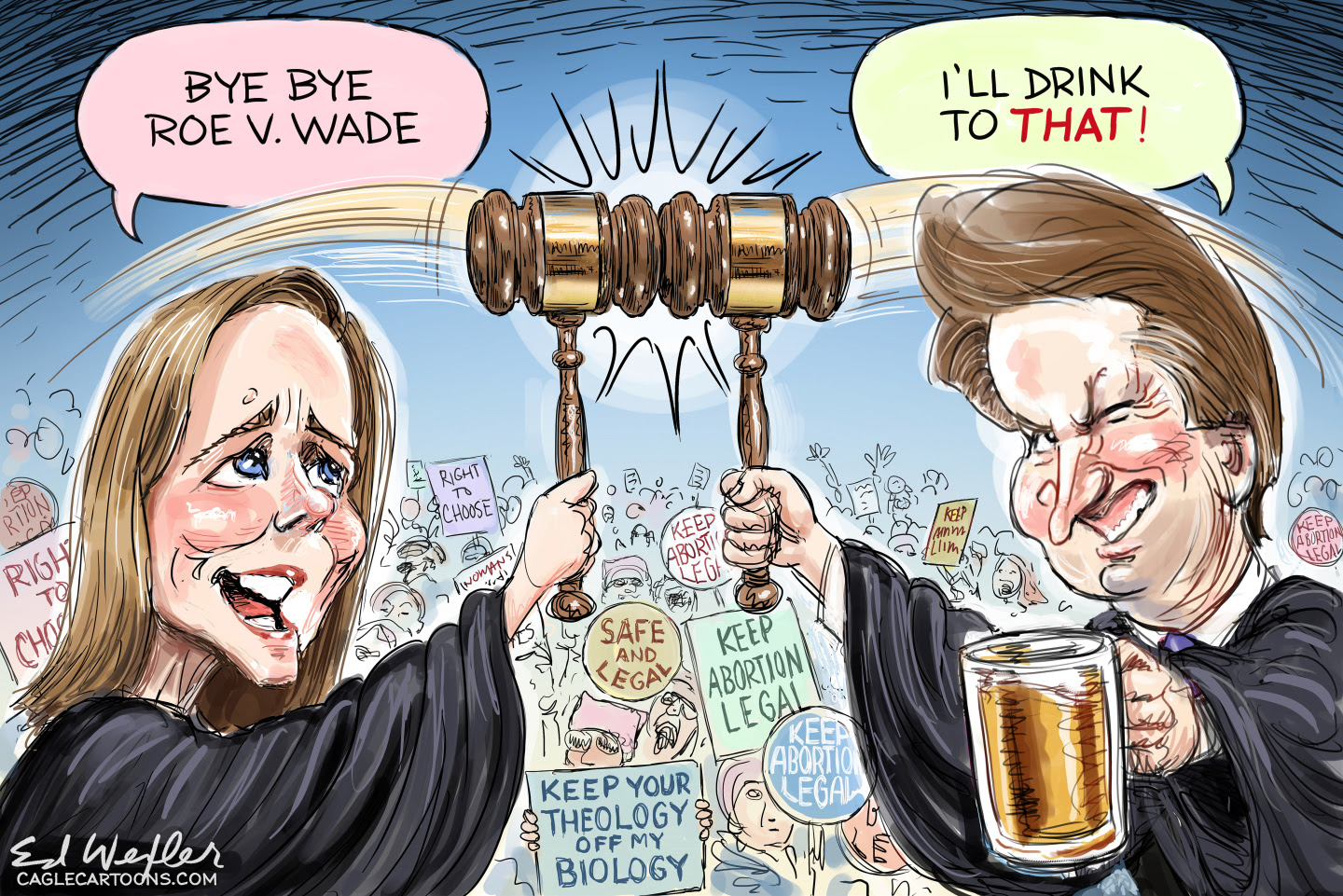 Partisan Supreme Court stacked by Mitch McConnell and Republicans is intent on over turning Roe v. Wade