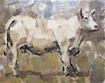 "White Cow" - Posted on Tuesday, December 23, 2014 by Gina Brown