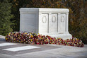 Tomb of the Unknown Soldier with flowers