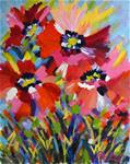 Pink and Red Poppies - Posted on Sunday, March 8, 2015 by Pamela Gatens