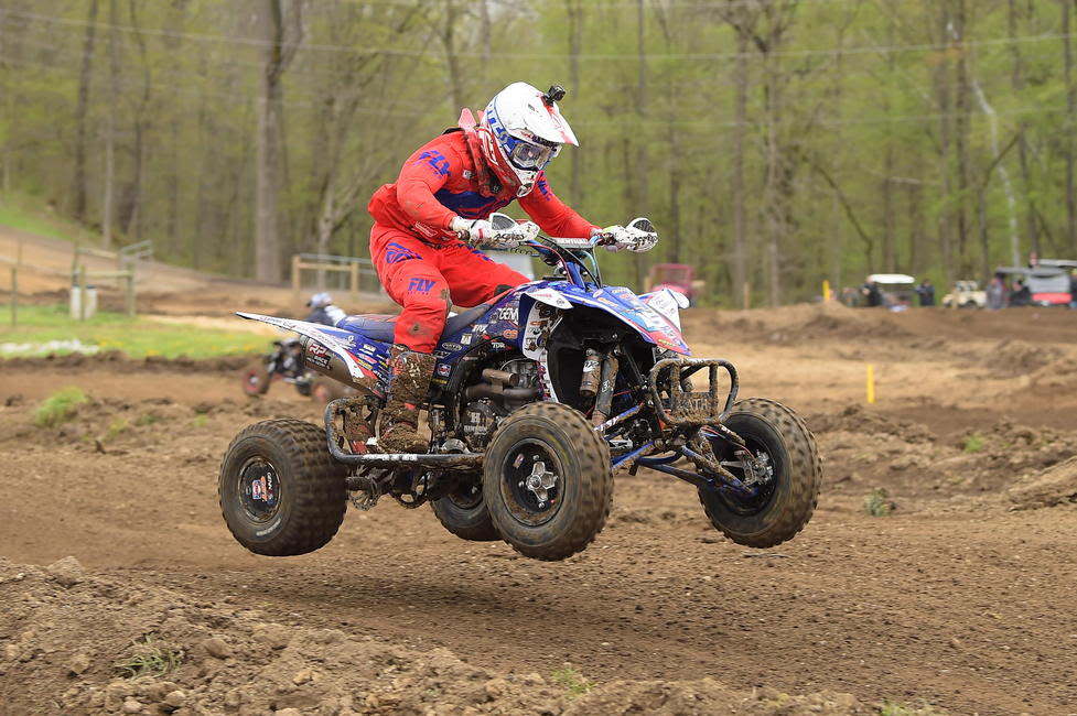 Nick Gennusa finished third in the first moto, and fifth in moto two after a mistake pushed him farther back in the pack.