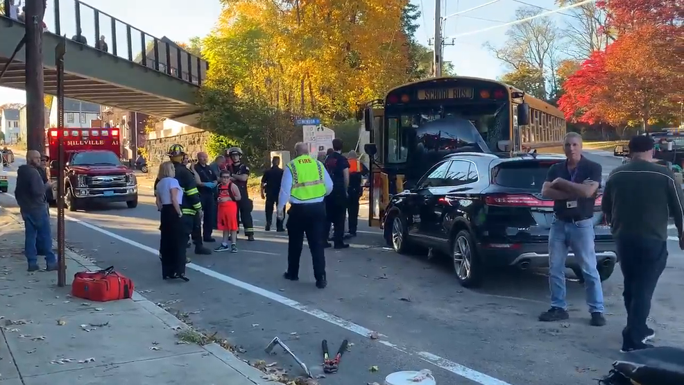  Children carried on stretchers from school bus crash in Blackstone