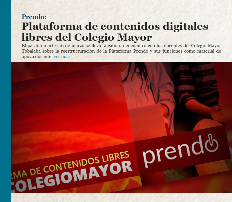 Prendo: Plataforma de contenidos digitales libres del Colegio Mayor
