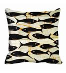 Me Sleep Fishes Digitally Printed Cushion Cover