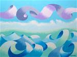 Mark Webster - Abstract Geometric Ocean Seascape Oil Painting 2013-02-20 - Posted on Saturday, November 29, 2014 by Mark Webster