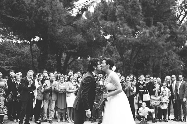 uscita degli sposi | Matrimonio civile anni 50