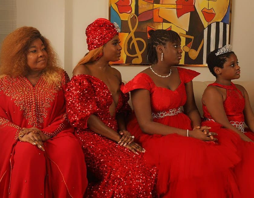 Three generations of beauty! Annie Idibia poses with her mum and daughters in new photos