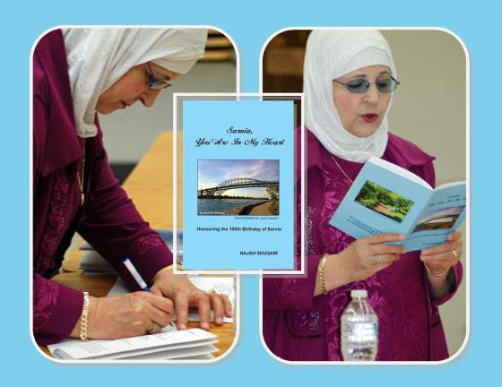 Najah Shuqair launches her second chapbook Sarnia, Your Are in Your Heart