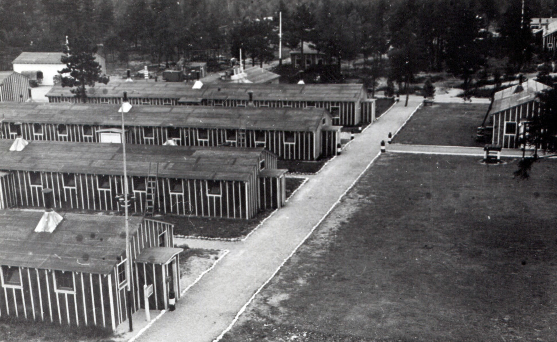 A view of Camp Raco in Chippewa County, the first Civilian Conservation Corps camp established in the Upper Peninsula.