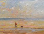 Walking the dog. Sandymount beach. - Posted on Sunday, March 22, 2015 by Joseph  Mahon