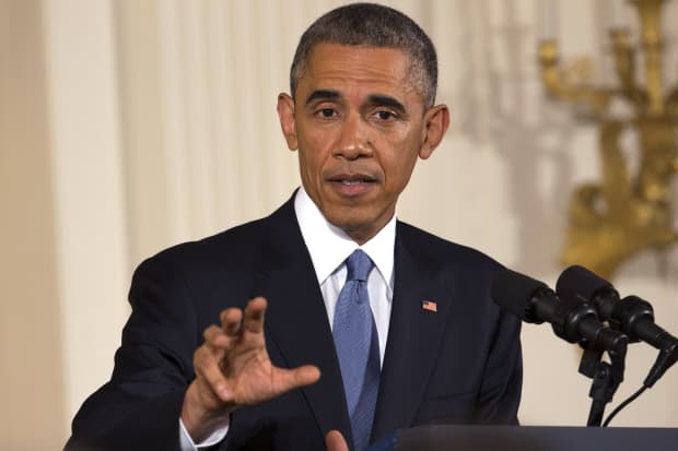 President Barack Obama speaks in the White House, Nov. 5, 2014.