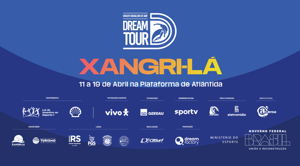Cartaz da estreia do Dream Tour 2023 em Xangri-lá (Divulgação)