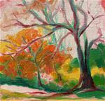 Park Trees 19 original landscape oil painting - Posted on Saturday, January 3, 2015 by Pam Van Londen