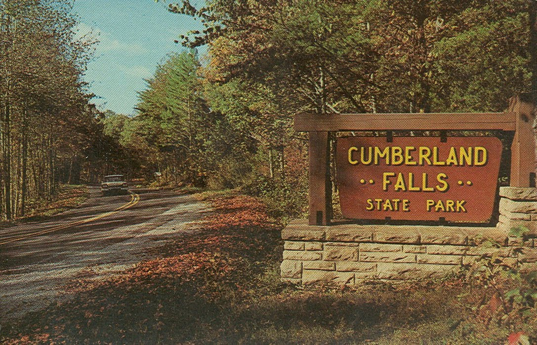 Vintage Travel Postcards Cumberland Falls State Park, Kentucky