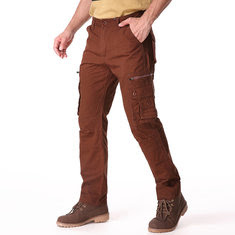 Mens Casual Multi Pockets Cargo Pants