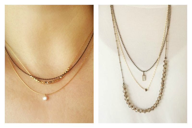 Image result for layering necklaces