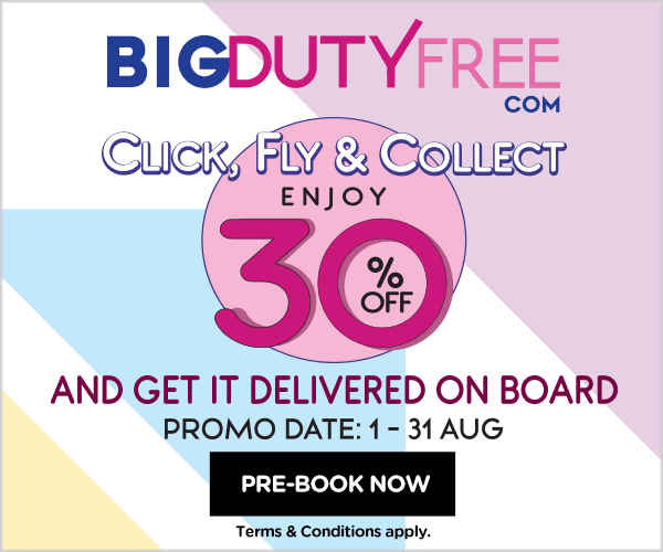 BIG Duty Free - Click, Fly & Collect! Enjoy 30% OFF and get it delivered on board