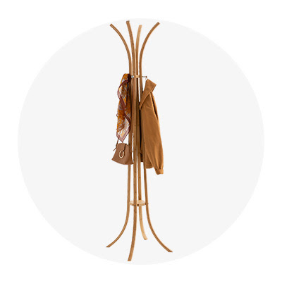 Cabide de pé Teepi, 4 braços, bambu