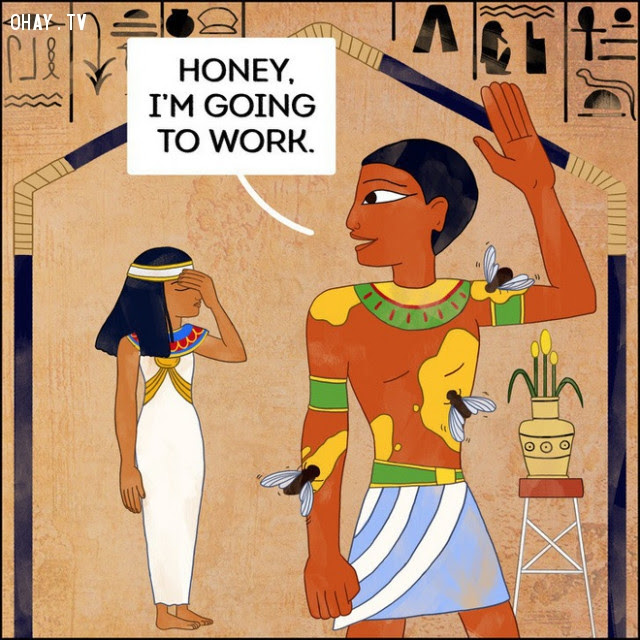 2. Nô lệ thời Ai Cập cổ: hiến thân mình để dụ ruồi giúp vua,ai cập cổ đại,có thể bạn chưa biết,điều khó tin,sự thật thú vị