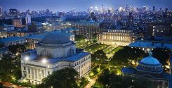 Columbia University campus in the city.