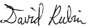 David Rubin signature