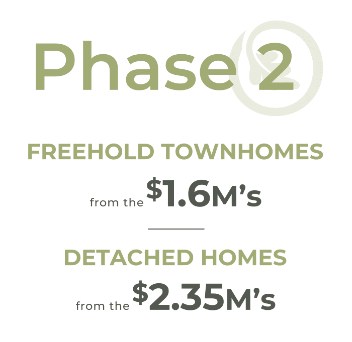 Phase 2 Freehold Townhomes from the Detached homes from the