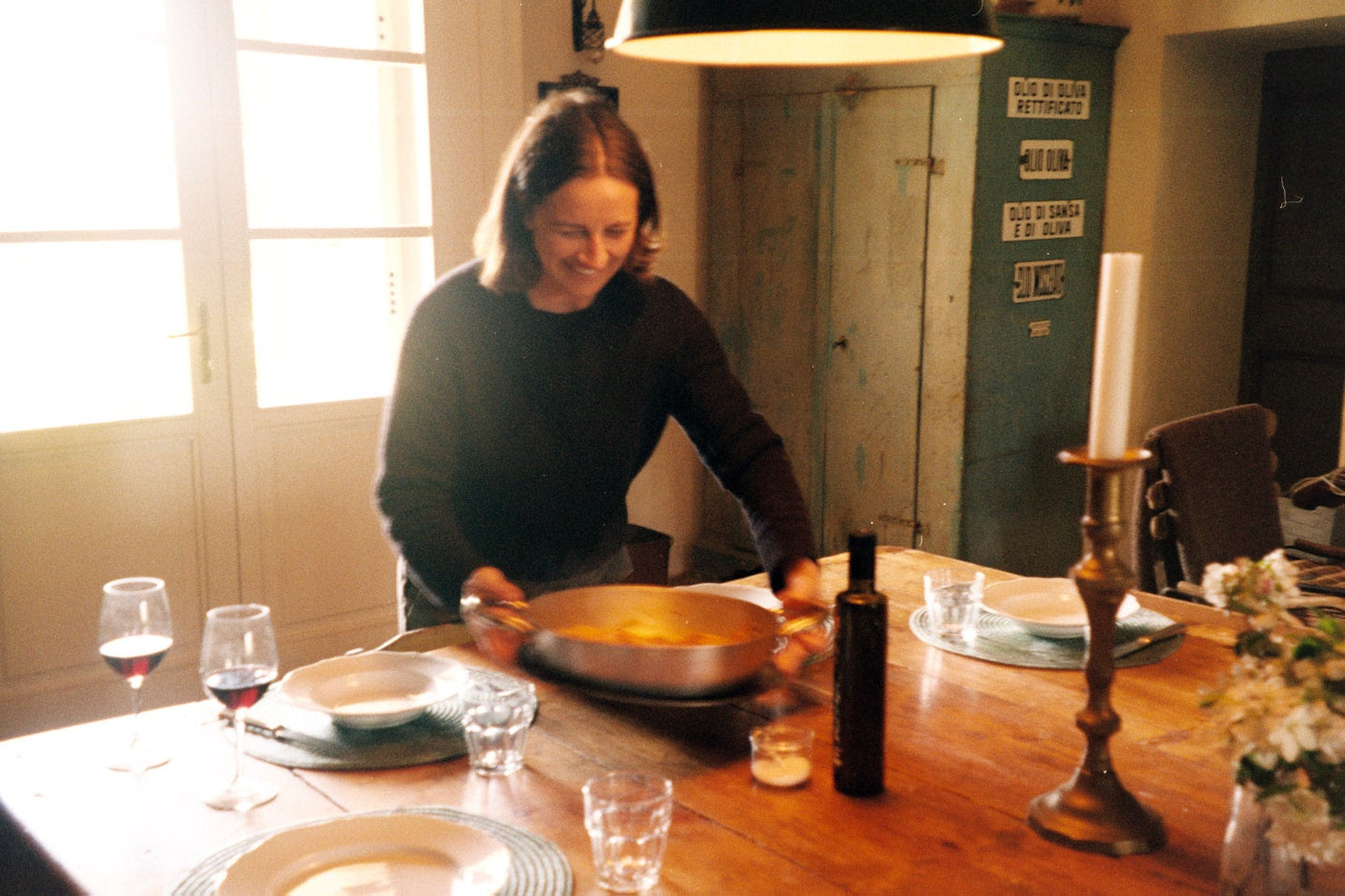 Beatrice Bertarello in her kitchen.