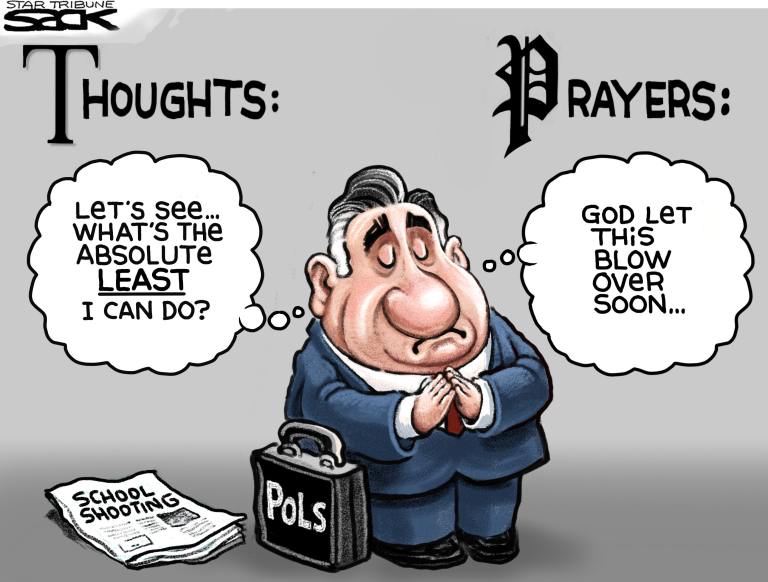Republicans ignore gun violence but send thoughts and prayers
