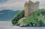 Loch Ness Scotland Miniature Landscape Painting Watercolor - Posted on Tuesday, March 24, 2015 by Alida Akers