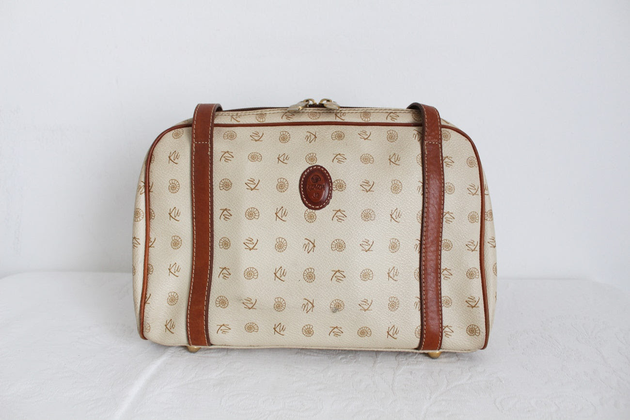 KENZIA BY KU DESIGNER VINTAGE MONOGRAM SMALL BAG