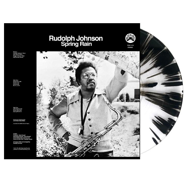 Rudolph Johnson Spring Rain Clear and Black Vinyl LP Packshot