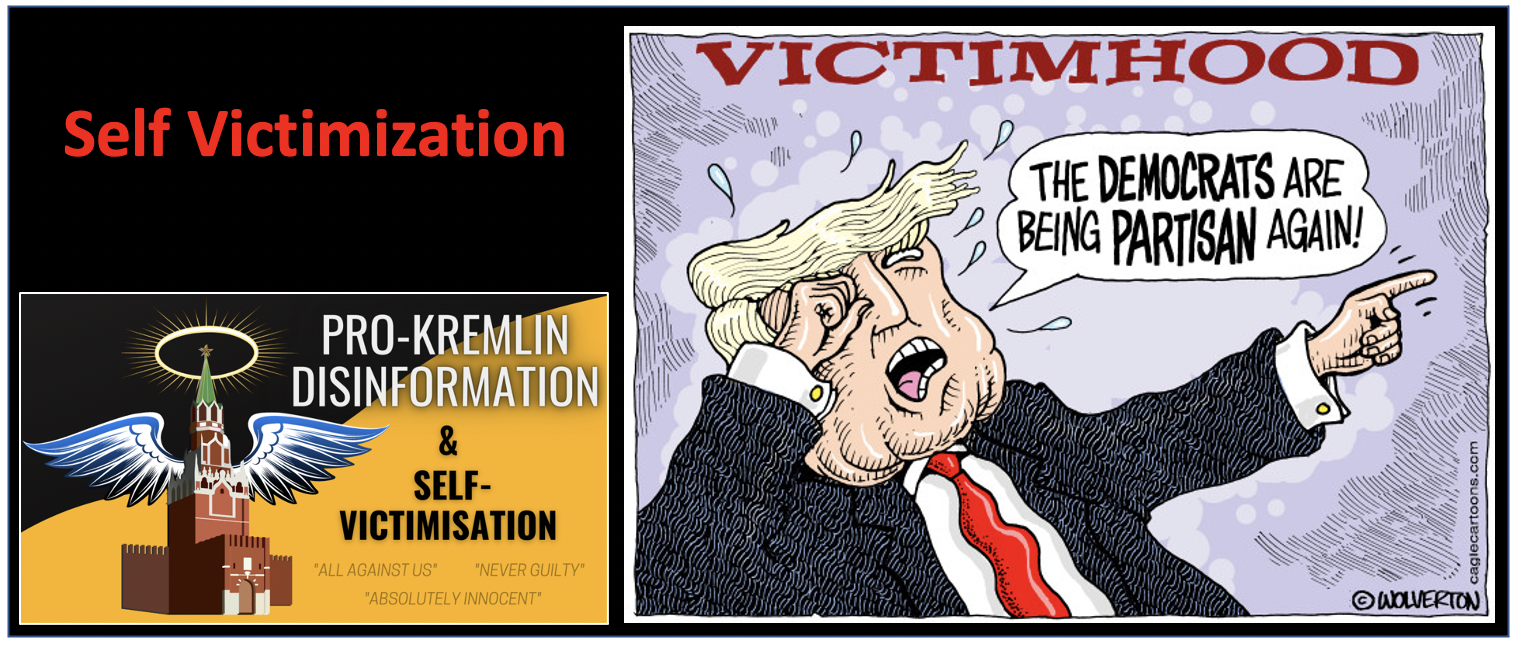 Claim that you are the real victim and weaponize that to attack others