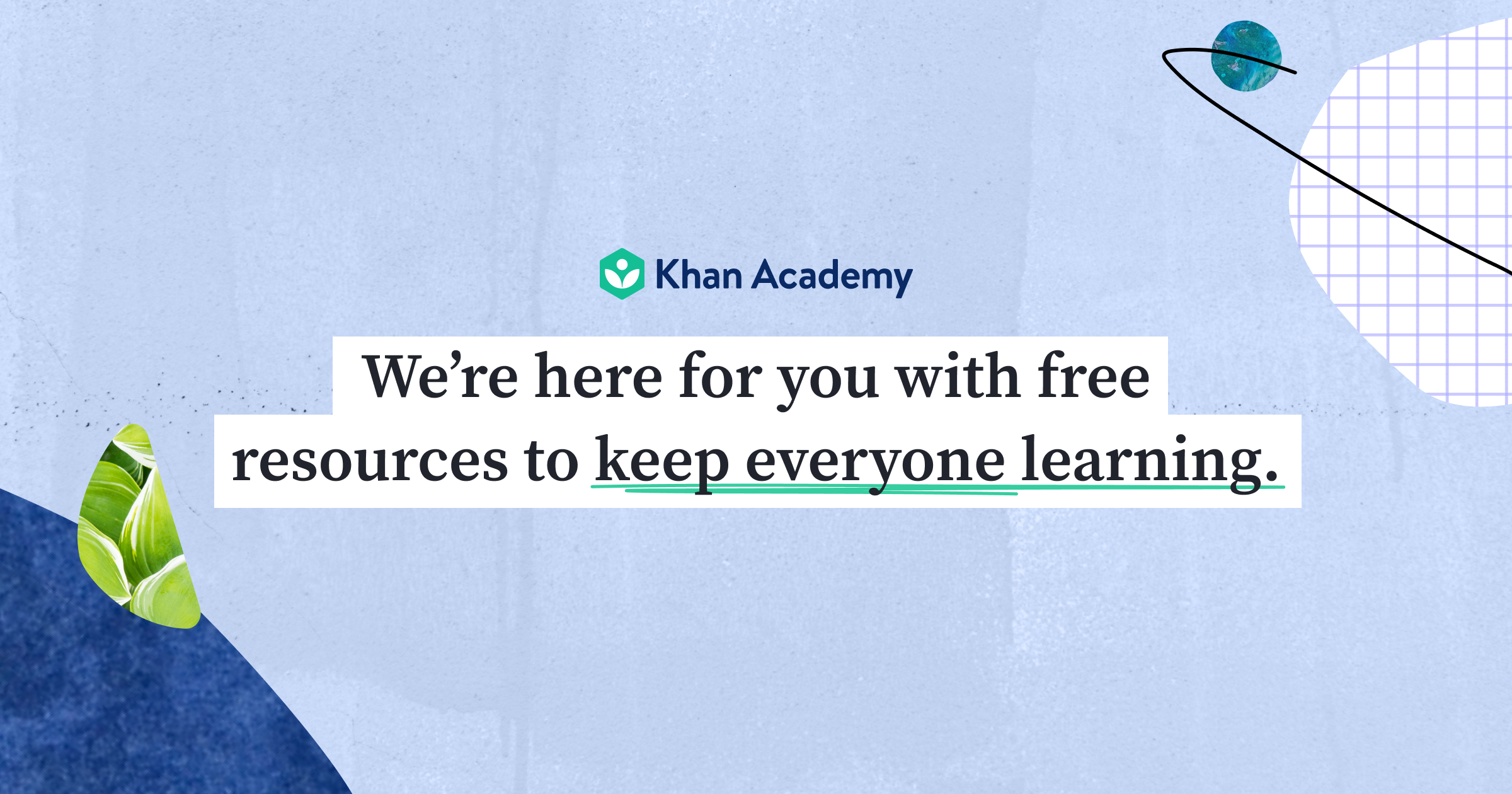 Khan Academy's summer schedule for students