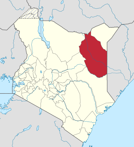  Wajir County in northern Kenya. (NordNordWest, Wikipedia)
