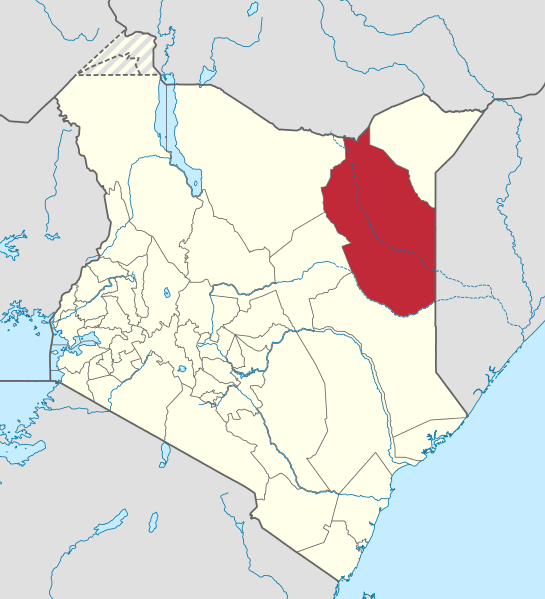 Wajir County in northern Kenya. (NordNordWest, Wikipedia)