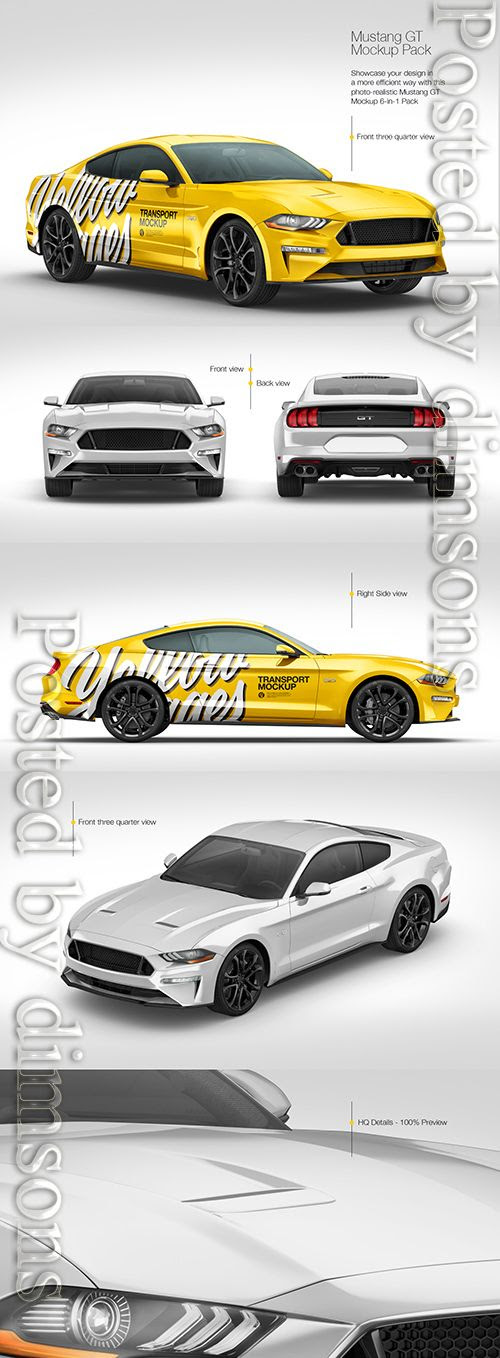 Mustang GT Mockup Pack TIF Free Download Mustang gt, Mustang, Pony car