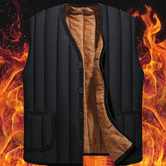 Mens Fleece Liner Thick Warm Fall Winter Vest