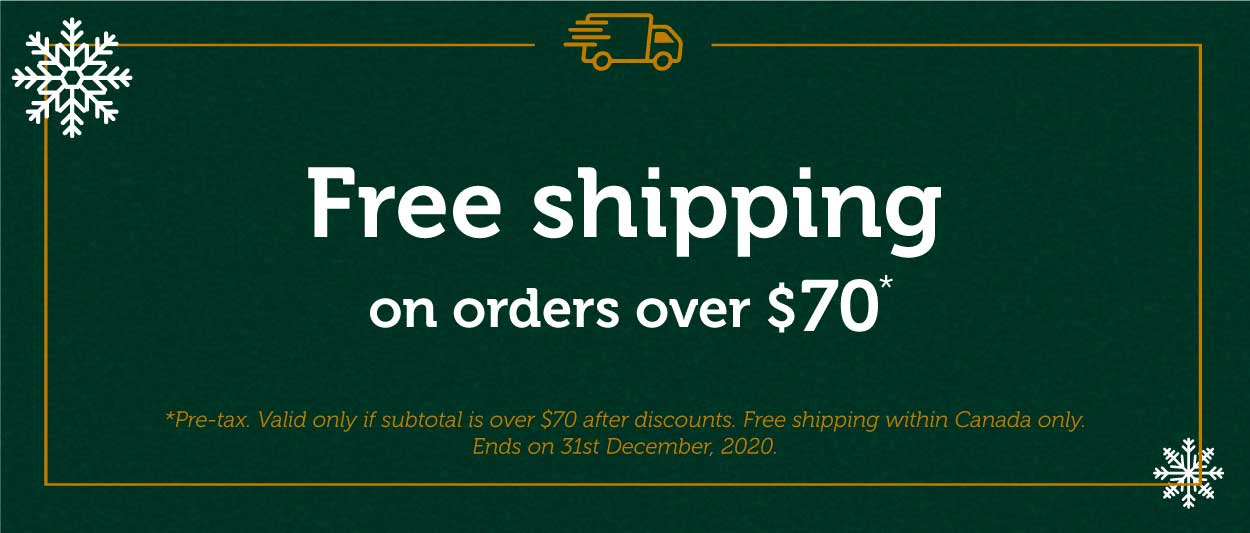 FREE SHIPPING on orders over $70!