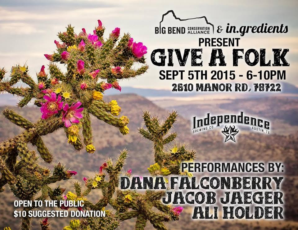 The "Give a Folk" concert is on Saturday.