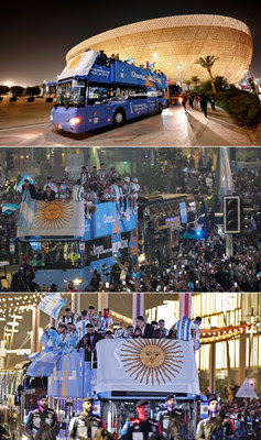 6,000+ Higer Buses Serve Top Football Event in Qatar (PRNewsfoto/HIGER)
