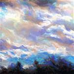 PATCH OF SILVER LINING - sky pastel by Susan Roden - SOLD! - Posted on Tuesday, February 24, 2015 by Susan Roden