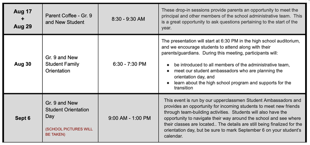 Transition Events