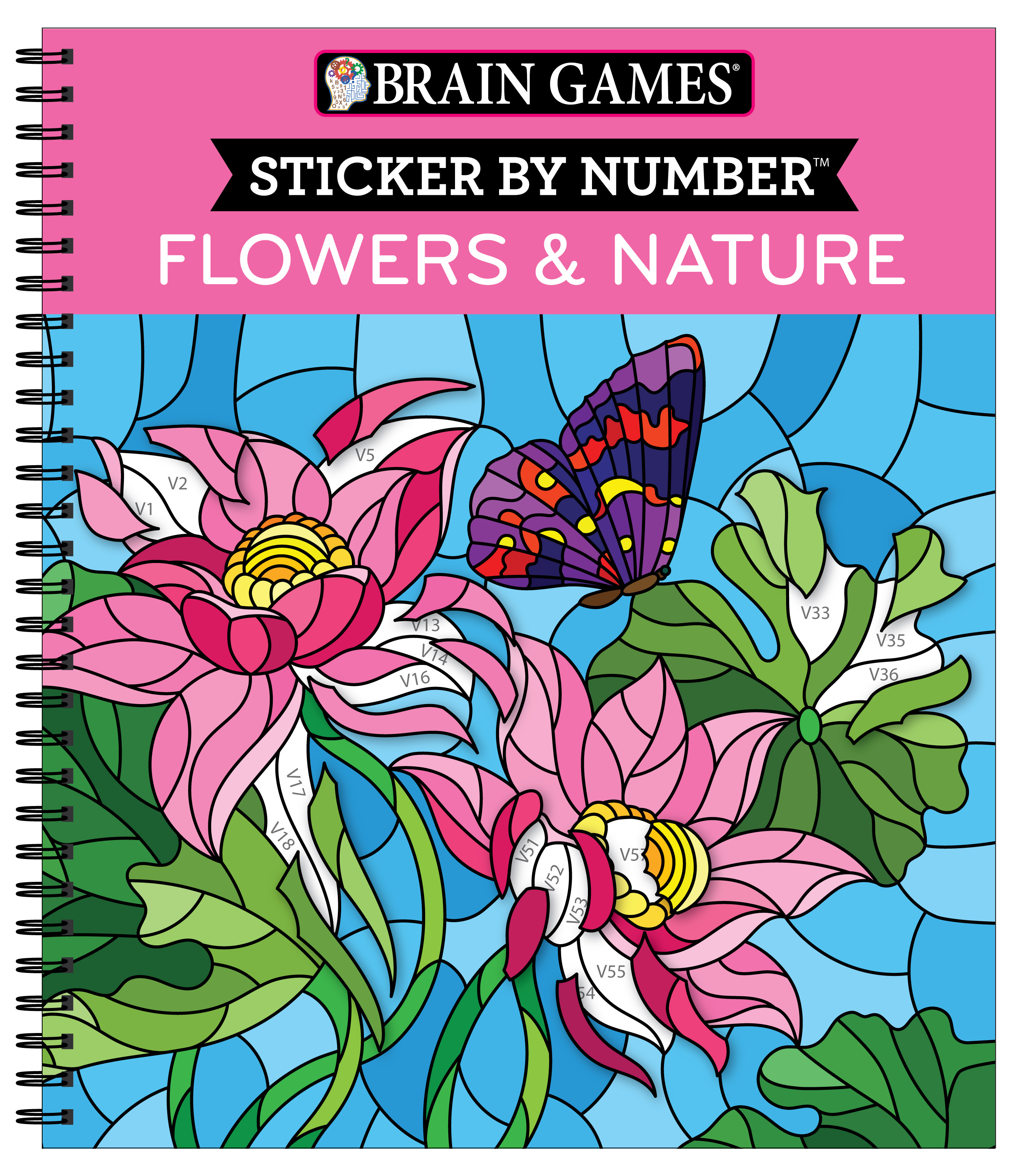 pdf-download-brain-games-sticker-by-number-flowers-nature-28-images-to-sticker-full-pdf