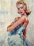 "Beautiful Grace"  A painting of Grace Kelly - Posted on Monday, December 22, 2014 by Gina Brown