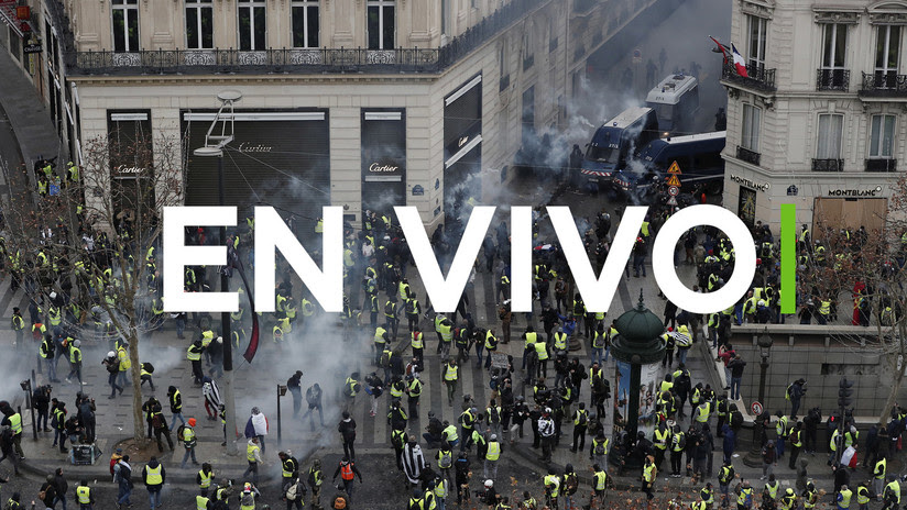 "Todos al Eliseo": 'Chalecos amarillos' protestan en París por cuarta semana consecutiva (EN VIVO)