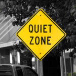 2006-08-23 - Road Trip - Day 31 - United States - Oklahoma - Route 66 - Missouri - Quiet Zone - Cutout - Sign - Yellow