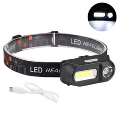 XANES 700LM XPE+COB LED HeadLamp Waterproof USB