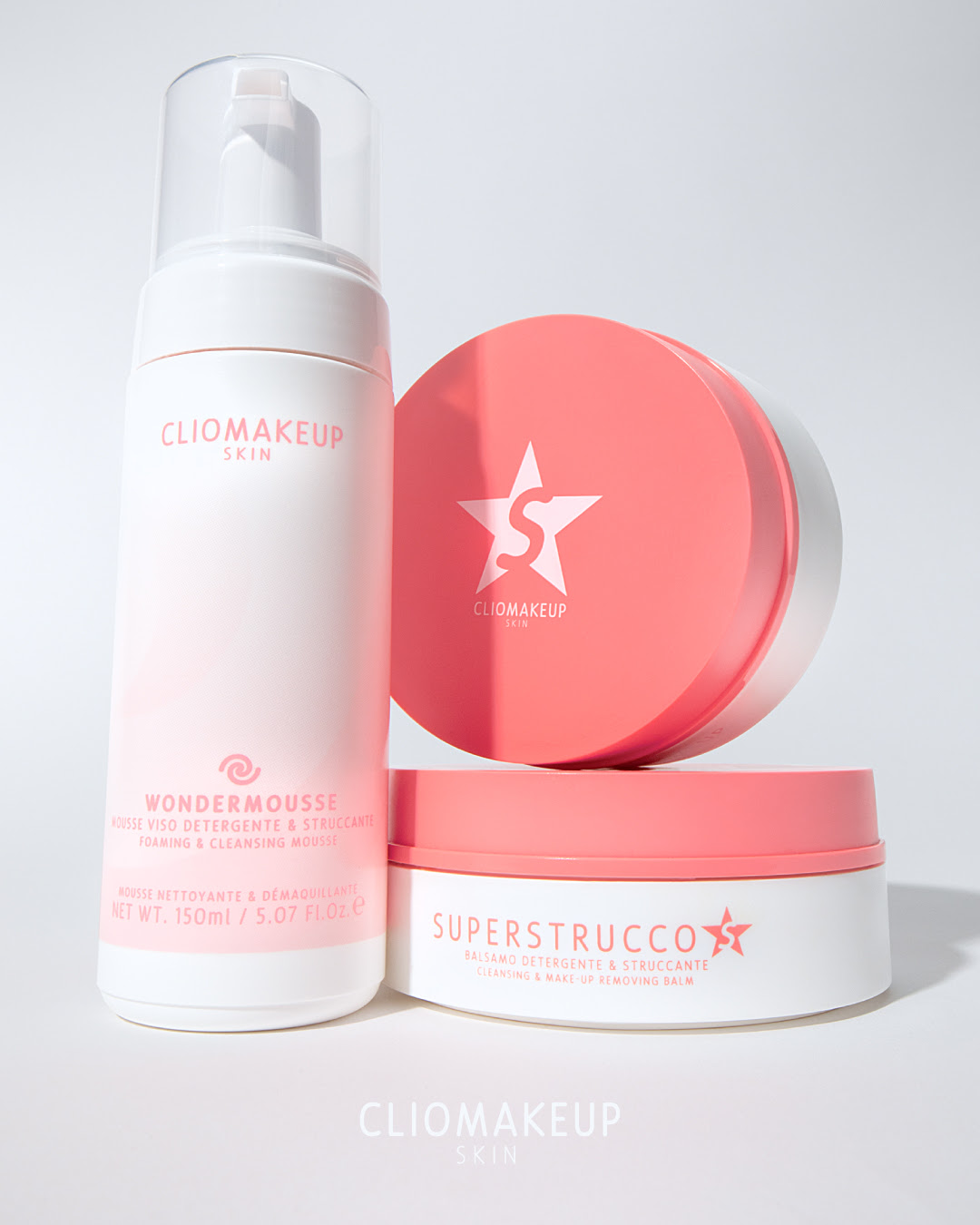 cliomakeup skin kit doppia detersione superstrucco wondermousse