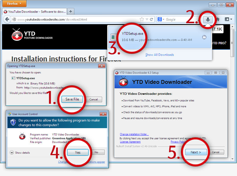 تحميل برنامج Youtube Downloader 4.8.4.6 للتحميل من اليوتيوب بجوده HD بالشرح مجانا Win-ff